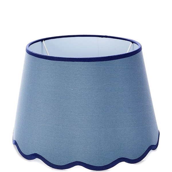 Southern Living Customizable Lamp Collection Large Scalloped Tapered Drum Lamp Shade