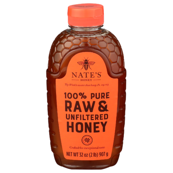 Nature Nate's 100% Pure Raw & Unfiltered Honey