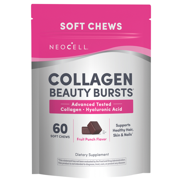 NeoCell Soft Chews Fruit Punch Flavor Collagen Beauty Bursts Same-Day Delivery or Pickup