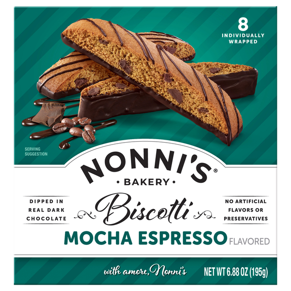 Nonni's Mocha Espresso Flavored Biscotti Same-Day Delivery or