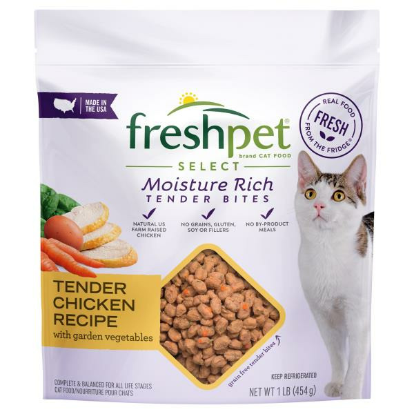 Freshpet Fresh Cat Food, Moisture Rich Tender Bites, Tender