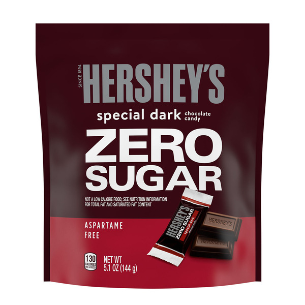 Hershey's SPECIAL DARK Zero Sugar Chocolate Candy Bag, 5.1 oz Same