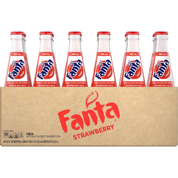 Fanta Strawberry Mexico Glass Bottles (355 mlt) Instacart