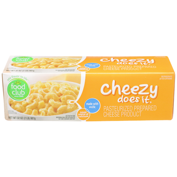 Food Club Cheezy Does It, Pasteurized Prepared Cheese Product Same-Day ...