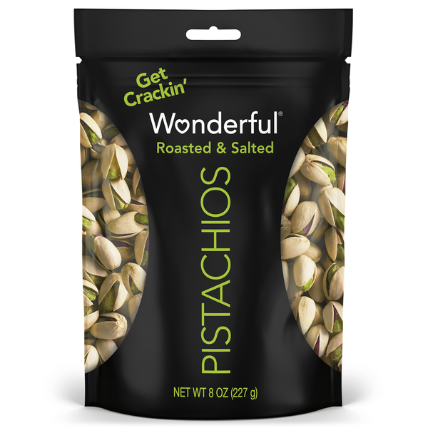 Wonderful Pistachio's - Roasted & Salted Pouch - 8 Oz