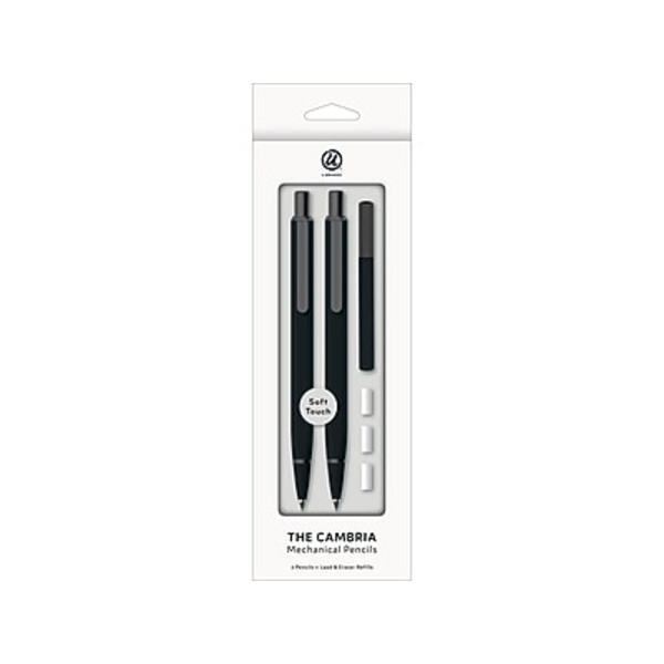UBrands Mechanical Pencils Starter Kit Soft Touch Black