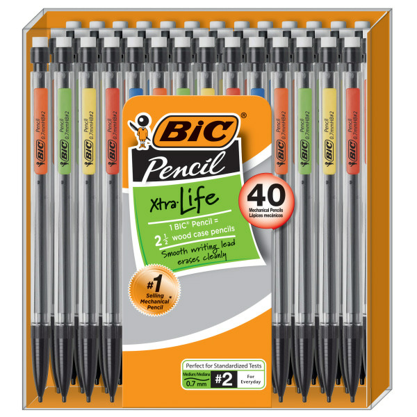 BIC Pencils, Mechanical, Extra Smooth, Dark Writing, 0.7 mm
