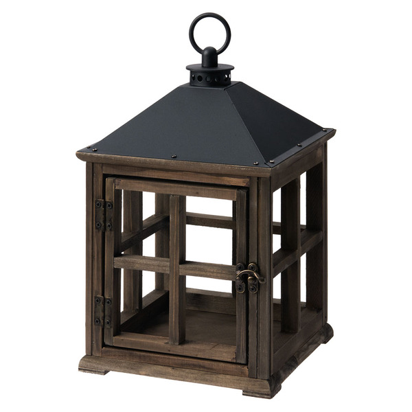 KIRKTON HOUSE Dark Wood Candle Warmer Lantern Same-Day Delivery or