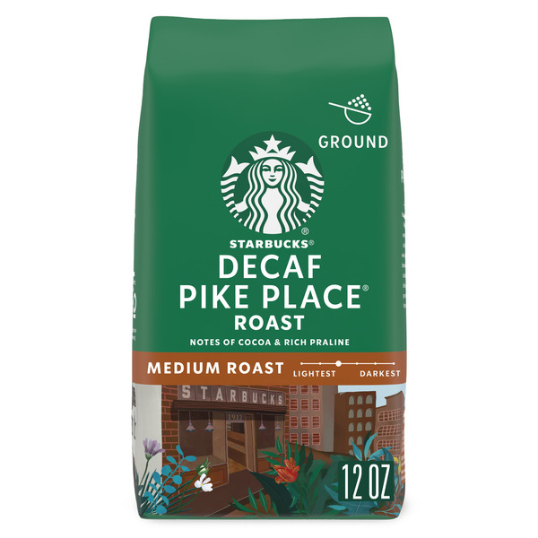 Starbucks Decaf Pike Place Medium Roast Ground Coffee