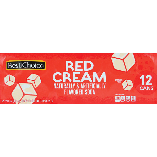 Best Choice RED CREME SODA 12 PK Same-Day Delivery or Pickup