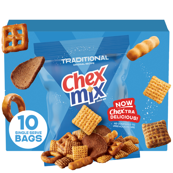 Chex Mix Traditional Original Recipe Snack Mix Multipack Same-Day