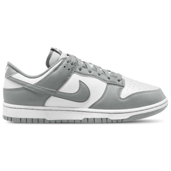 Nike Dunk Low Retro Casual Shoes, Size 10.5 - White & Light Smoke Grey
