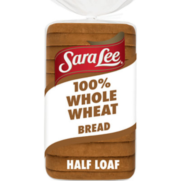 Sara Lee 100% Whole Wheat, Bread, Half Loaf, Sandwich Bread, 12 oz