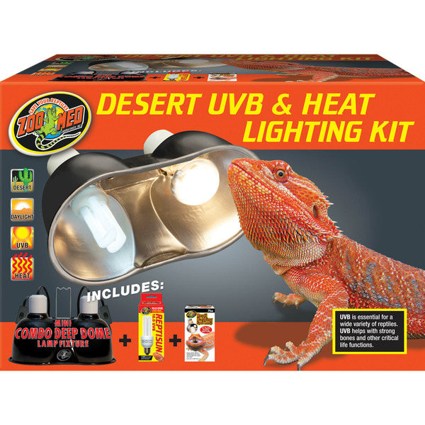 Zoo Med Desert UVB & Heat Lighting Kit