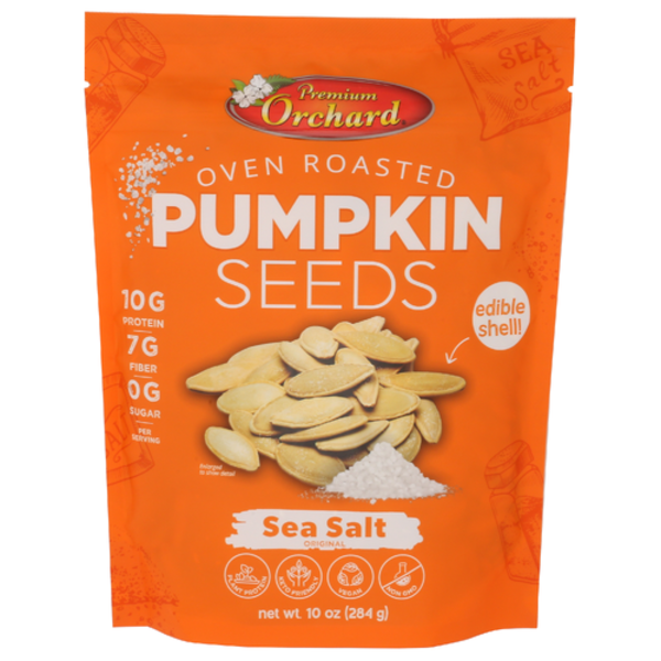 Premium Orchard Sea Salt Dry Roasted Pumpkin Seeds