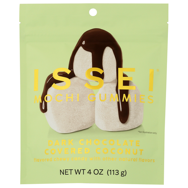 Issei Dark Chocolate Covered Coconut Mochi Gummies Same-Day