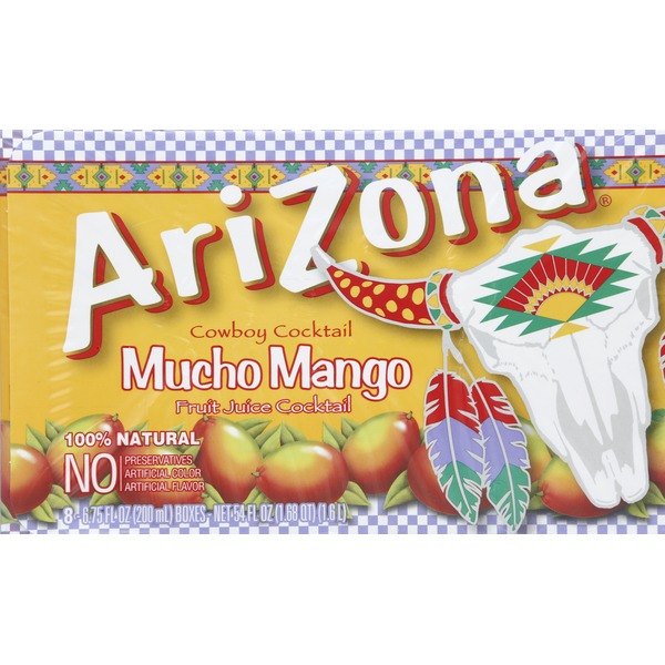 AriZona Fruit Juice Cocktail, Mucho Mango (6.75 fl oz) Instacart