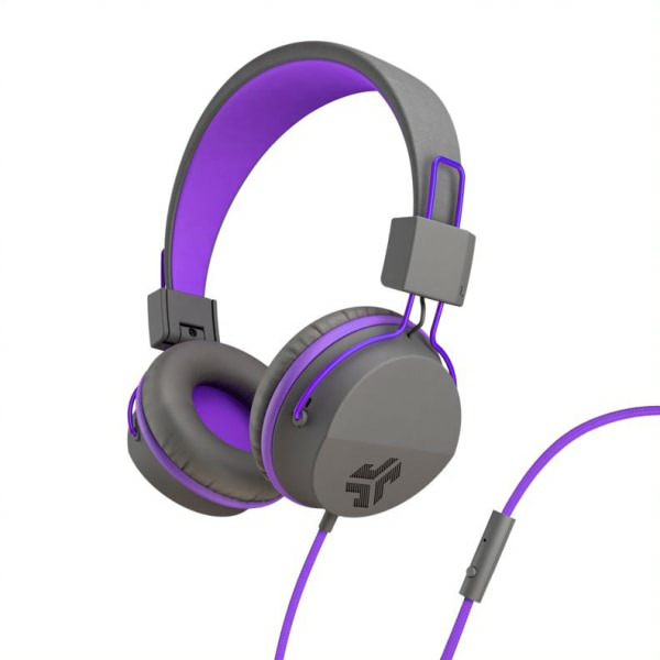 JLab Audio JBuddies Studio Kids Folding Headphones - Gray & Purple
