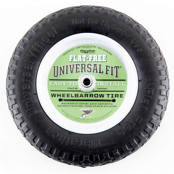 Marathon 14.5 In. Flat Free Universal Wheelbarrow Wheel