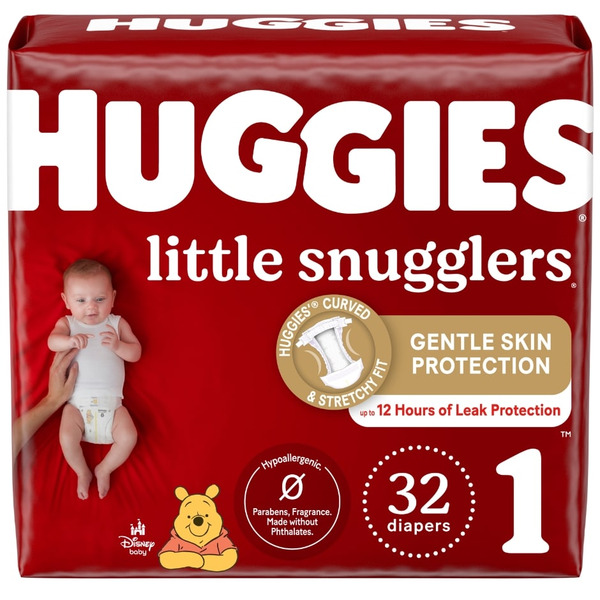 Huggies Little Snugglers Baby Diapers, Size (8-14 lbs) Same-Day