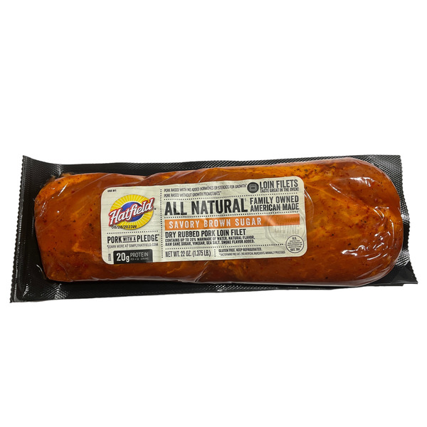 Hatfield Dry Rubbed Savory Brown Sugar Pork Loin Filet Same-Day