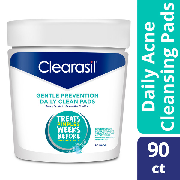 CLEARASIL® Acne Treatment Facial Cleansing Pads- Clearasil Gentle
