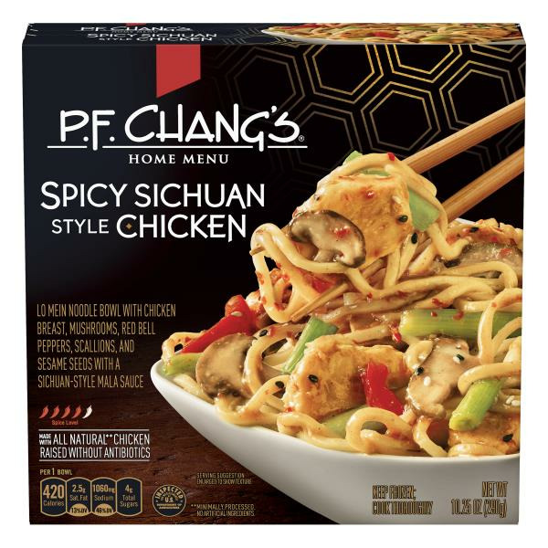 P.F. Chang's Spicy Sichuan Style Chicken Noodle Bowl, Frozen Meal