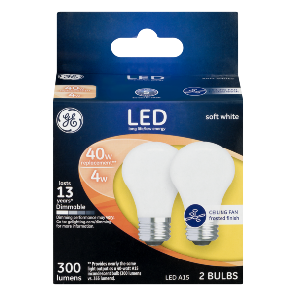 GE LED 40W Light Bulbs Soft White Same-Day Delivery or Pickup ...