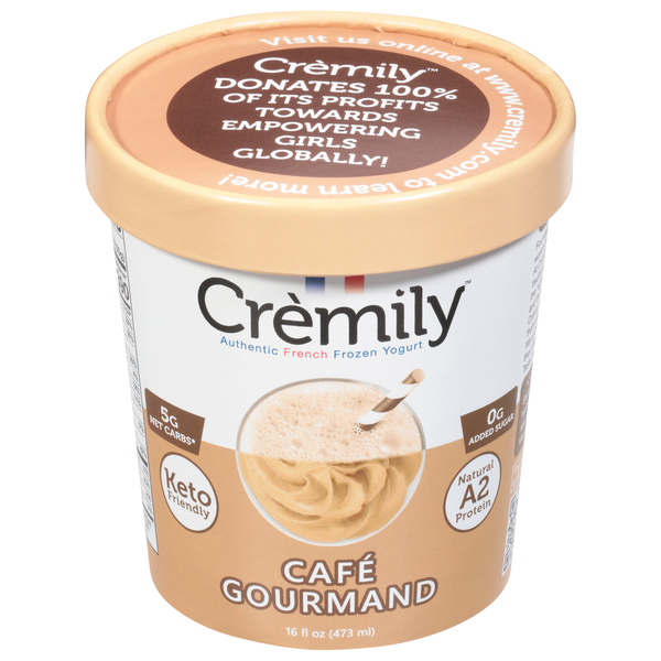 CROLLEY プレミアムクリーム500ml Cremily Frozen Yogurt, French, Cafe Gourmand Same-Day Delivery or