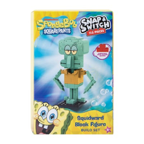 Snap & Switch SpongeBob SquarePants Squidward 115-Piece Block Figure Building Set
