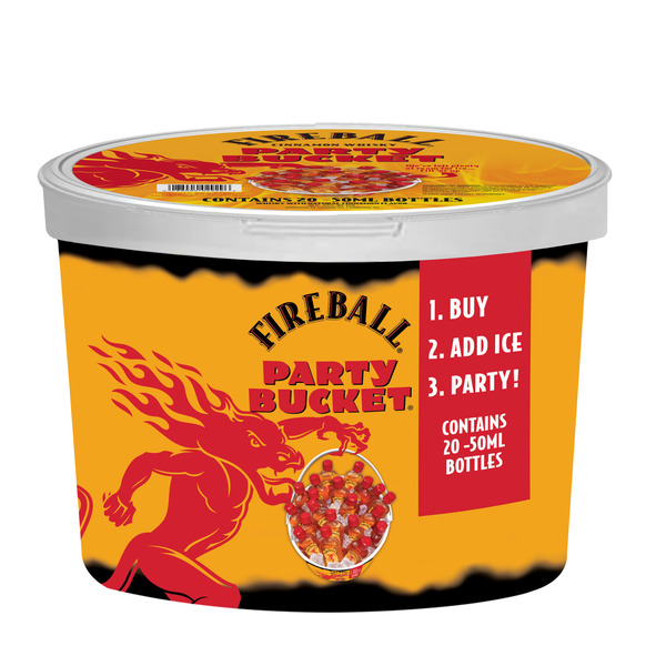 Fireball Cinnamon Whisky Party Bucket, 66 Proof Same-Day Delivery