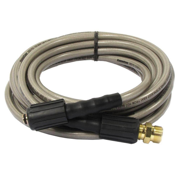Powercare 1/4 In. X 25 Ft. Hose 3200 Psi Compatible With Power Washer, Simpson, Ryobi, Westinghouse And Others With M22 Connectors