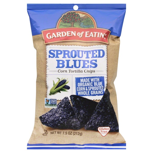 Garden of Eatin' Tortilla Chips, Corn, Sprouted Blues (7.5 oz) from