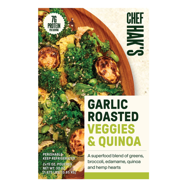 Hak's Garlic Roasted Veggies & Quinoa, 15 oz, 2-count