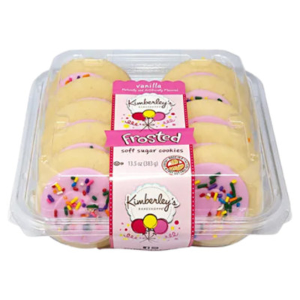 Kimberley's Bake Shoppe Vanilla Flavored Frosted Soft Sugar Cookies