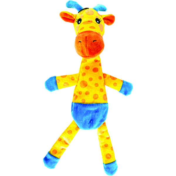 Play On Flattie Giraffe Dog Toy