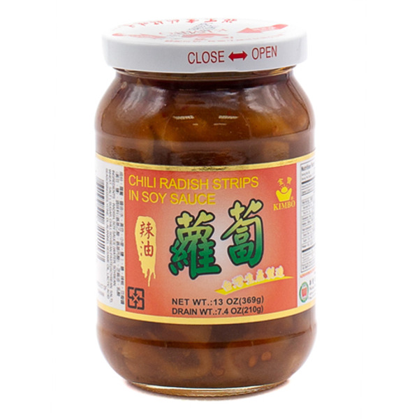 Kimbo Chili Radish Strips in Soy Sauce