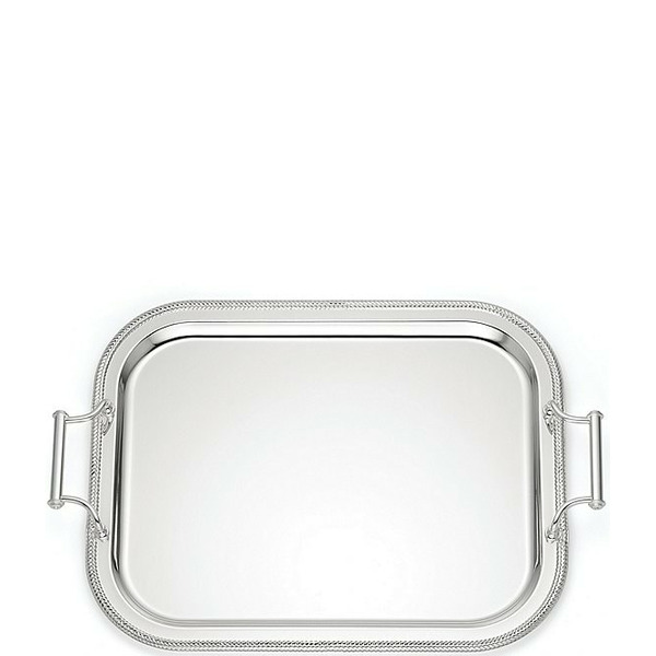 Reed & Barton Reed  Barton Gallery Oval Tray With Handles