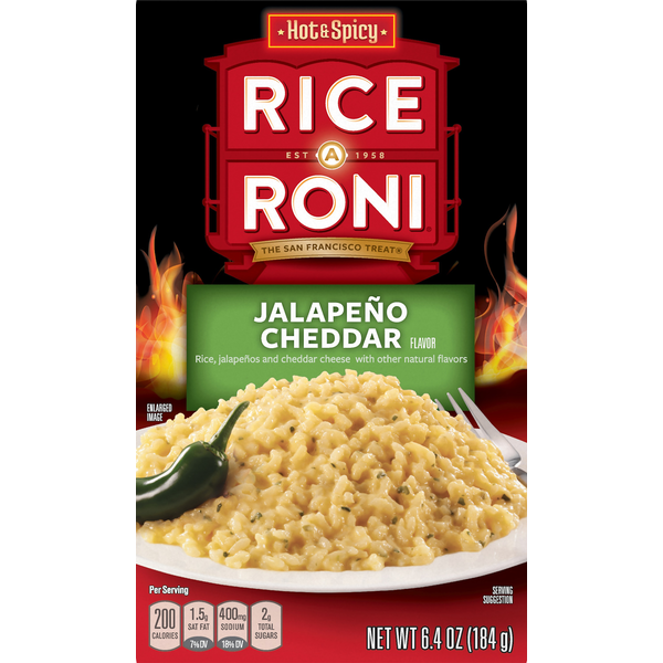 Rice-A-Roni Rice, Jalapeno Cheddar Flavor, Hot & Spicy