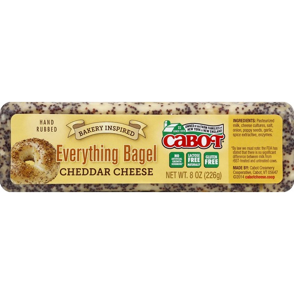 Cabot Cheese, Everything Bagel Cheddar (8 oz) from Safeway Instacart
