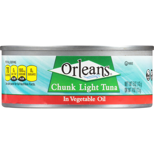 Orleans Hill Tuna in Vegetable Oil, Chunk Light