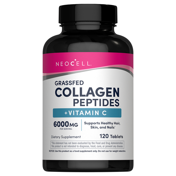 NeoCell Grassfed Tablets 6000 mg Collagen Peptides +Vitamin C Same