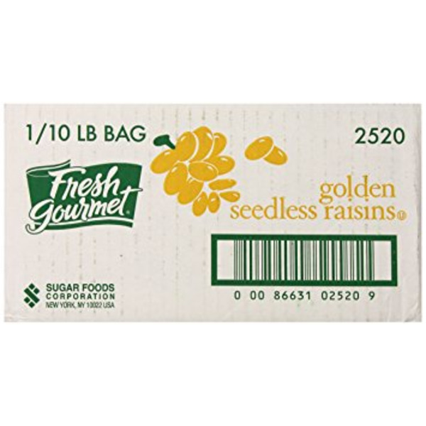 Fresh Gourmet - Golden Seedless Raisins - 10 lbs