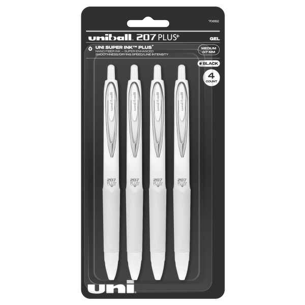 uniball 207 Plus+ Medium Point 0.7mm Retractable Gel Pens