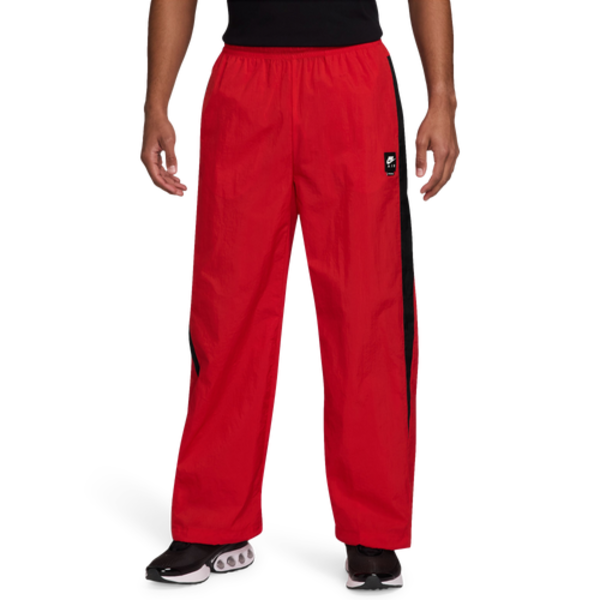 Nike Men's Air Woven Track Pants, S - University Red/Black
