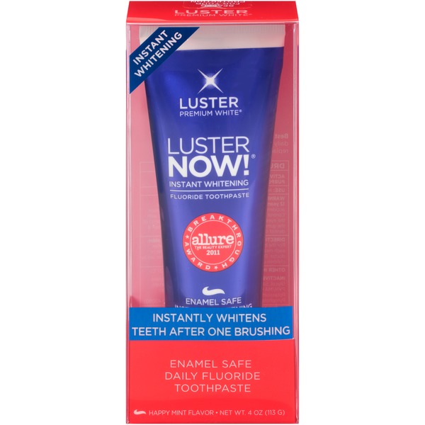 Luster NOW! Instant Whitening Fluoride Toothpaste (4 oz) Instacart