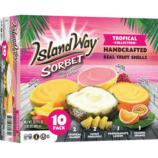 Island Way Sorbet Tropical Non-Dairy Frozen Dessert