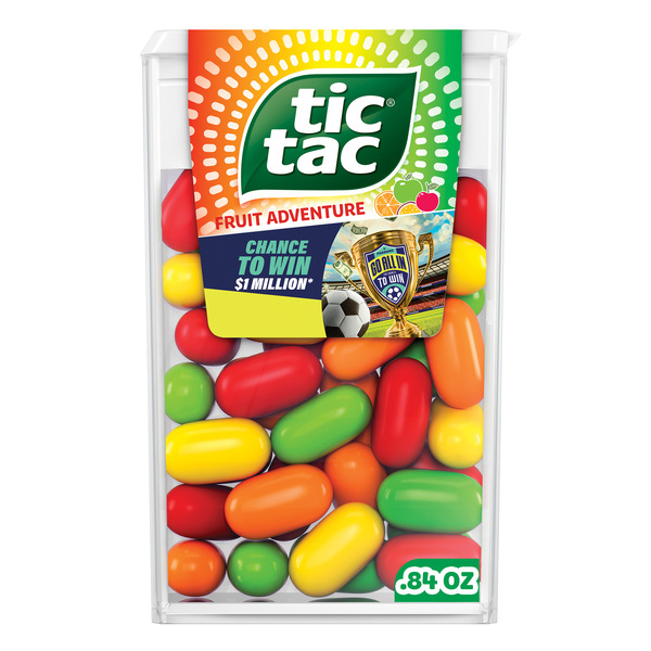 Tic Tac Fruit Adventure, On-the-Go Pocket-Sized Mints, 50 pieces, 0.84 oz Single Pack