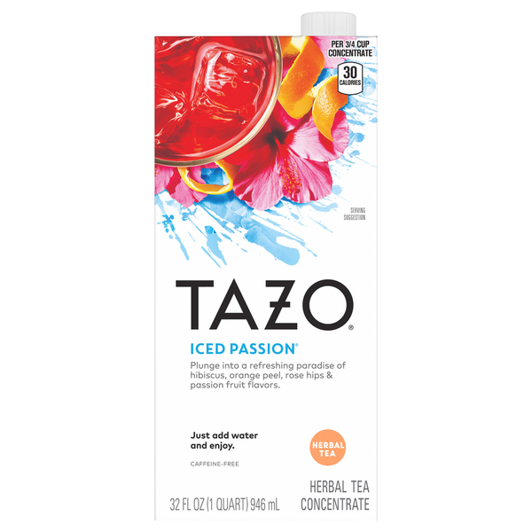 TAZO Tea Iced Passion Herbal Tea Concentrate Same-Day Delivery or