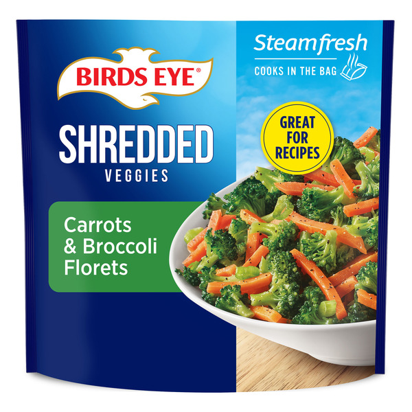 Birds Eye Shredded Carrots & Broccoli Florets, Frozen Vegetables